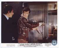 3y029 BURGLARS color 8x10 movie still #1 '72 great image of Jean-Paul Belmondo breaking into safe!