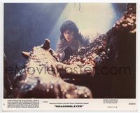 3y062 DRAGONSLAYER color 8x10 still #5 '81 Caitlin Clarke comes face-to-face with weird creature!