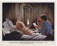 3y066 FEARLESS VAMPIRE KILLERS color 8x10 still '67 Roman Polanski sits & reads to old man on bed!