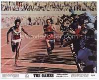 3y072 GAMES color 8x10 '70 Michael Winner, cool image of Olympic runners in race at finish line!