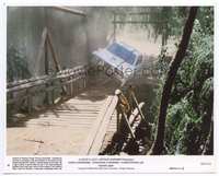 3y155 SAFARI 3000 color 8x10 still #4 '82 great image of rally car trying to drive over wood bridge!