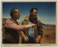 3y158 SEARCHERS color 8x10 #10 '56 close up of John Wayne & John Qualen, directed by John Ford!