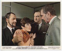 3y192 TORTURE GARDEN color 8x10 movie still '67 Beverly Adams threatened by three creepy men!