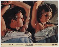 3y201 WINNING color 8x10 movie still #7 '69 close up of Paul Newman in bed with sexy Karen Arthur!