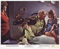 3y202 ZIGZAG color 8x10 still '70 George Kennedy laying on hospital bed & talking to little girl!