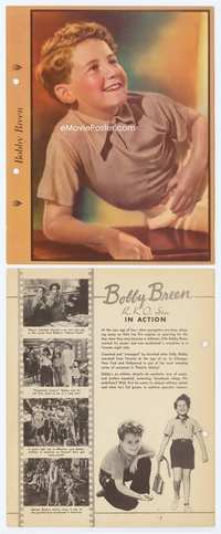3y204 BOBBY BREEN Dixie Cup premium 8x10 movie still '40s great smiling portrait leaning on one arm!