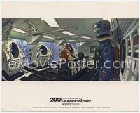 3y004 2001: A SPACE ODYSSEY English Front of House LC '68 astronaut working inside space station!