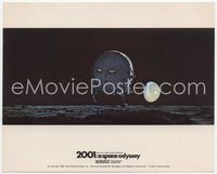 3y006 2001: A SPACE ODYSSEY English FOH LC '68 image of pod on moon's surface w/Earth in sky!
