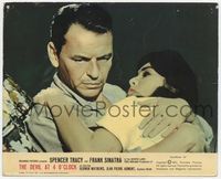 3y056 DEVIL AT 4 O'CLOCK Eng/Ital 8x10 still '61 close up of Frank Sinatra holding Barbara Luna!