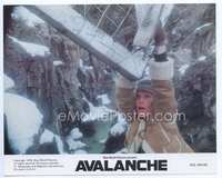 3y014 AVALANCHE 8x10 mini movie lobby card '78 cool image of Mia Farrow hanging over huge canyon!