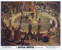 3y057 DOCTOR DOLITTLE 8x10 mini lobby card R69 Rex Harrison stands in center of huge circus crowd!