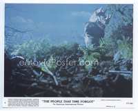 3y138 PEOPLE THAT TIME FORGOT 8x10 mini LC #6 '77 cool special effects image of dinosaur monster!