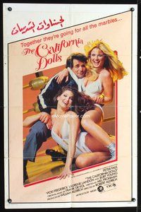 3z032 ALL THE MARBLES int'l 1sh '81 image of Peter Falk & sexy female wrestlers, California Dolls!
