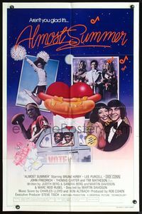 3z034 ALMOST SUMMER int'l style B one-sheet poster '78 Bruno Kirby, high school cheerleader sex!