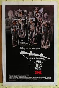 3z082 BIG RED ONE one-sheet poster '80 directed by Samuel Fuller, montage of Lee Marvin & stars!