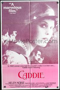 3z126 CADDIE one-sheet movie poster '81 Australian romance, close-up of pretty Helen Morse!