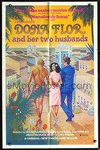 3z234 DONA FLOR & HER TWO HUSBANDS one-sheet '77 Dona Flor e Seus Dois Maridos, Page Wood art!
