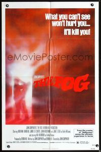 3z324 FOG one-sheet poster '80 John Carpenter, what you can't see won't hurt you, it'll kill you!