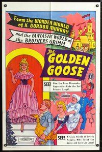 3z399 GOLDEN GOOSE one-sheet poster '65 Die Goldene Gans, K. Gordon Murray, cool fantasy artwork!