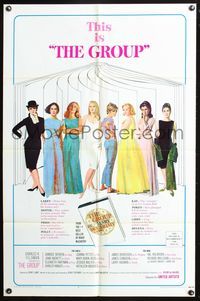 3z420 GROUP style B 1sh '66 Candice Bergen, Joan Hackett, Elizabeth Hartman, Shirley Knight & more!