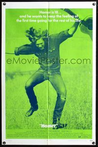 3z462 HOMER one-sheet movie poster '70 full-length Don Scardino w/guitar, John Trent!