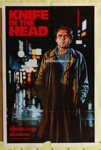 3z565 KNIFE IN THE HEAD one-sheet movie poster '78 Messer im Kopf, great M. Deas art of Bruno Ganz!