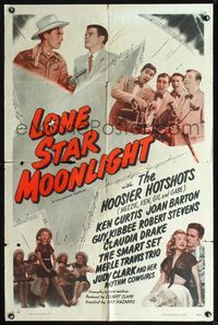 3z594 LONE STAR MOONLIGHT one-sheet movie poster R53 Hoosier Hotshots, Ken Curtis, Joan Barton!