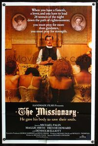 3z635 MISSIONARY int'l one-sheet movie poster '82 Michael Palin gave his body to save their souls!