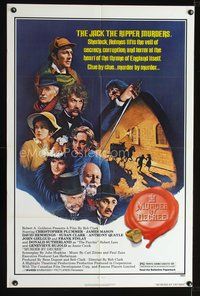 3z646 MURDER BY DECREE 1sheet '79 Christopher Plummer as Sherlock Holmes, James Mason as Dr. Watson!