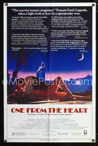 3z701 ONE FROM THE HEART 1sheet '82 Francis Ford Coppola, Teri Garr, Raul Julia, Nastassja Kinski!
