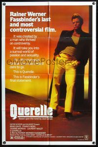 3z746 QUERELLE one-sheet movie poster '82 Rainer Werner Fassbinder, Brad Davis, homosexual romance!