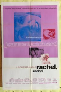 3z750 RACHEL, RACHEL one-sheet movie poster '68 Joanne Woodward directed by husband Paul Newman!