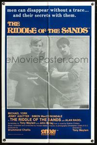 3z769 RIDDLE OF THE SANDS one-sheet movie poster '79 Tony Maylam, Michael York, Jenny Agutter