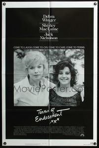 3z891 TERMS OF ENDEARMENT one-sheet poster '83 great close up of Shirley MacLaine & Debra Winger!