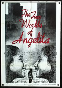 3z943 TWO WORLDS OF ANGELITA int'l one-sheet poster '82 Jane Morrison's Los Dos Mundos de Angelita