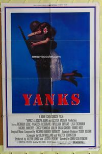 3z994 YANKS one-sheet poster '79 Richard Gere, Vanessa Redgrave, John Schlesinger WWII Home Front!