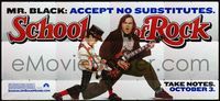 4a019 SCHOOL OF ROCK 30sheet '03 great huge image of teacher Jack Black with guitar-playing kid!