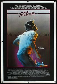 4a325 FOOTLOOSE 40x60 movie poster '84 competitive dancer Kevin Bacon has the music on his side!