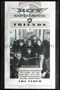 4a364 ROY ORBISON & FRIENDS video 40x60 '88 group portrait w/Bruce Springsteen & Elvis Costello!