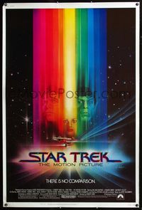 4a374 STAR TREK 40x60 movie poster '79 William Shatner, Leonard Nimoy, great Bob Peak sci-fi art!