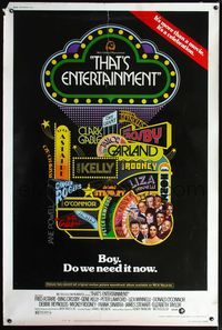 4a379 THAT'S ENTERTAINMENT 40x60 '74 Fred Astaire, Gene Kelly, Mickey Rooney, Judy Garland + more!