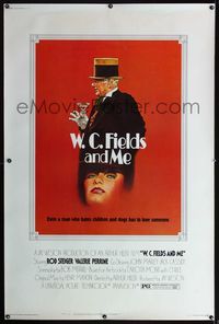 4a382 W.C. FIELDS & ME 40x60 '76 Rod Steiger, Perrine, biography, great artwork holding cocktail!