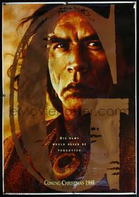 4a239 GERONIMO DS bus stop poster '93 Walter Hill, great close image of Native American Wes Studi!