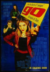 4a241 GO DS bus stop movie poster '99 Katie Holmes, Sarah Polley, drugs, directed by Doug Liman!