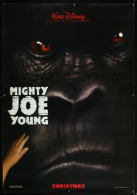 4a260 MIGHTY JOE YOUNG bus stop movie poster '98 Disney, cool super close image of giant ape!