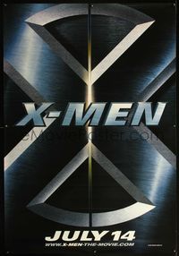 4a299 X-MEN DS bus stop poster '00 directed by Bryan Singer, Marvel Comics super heroes, cool image!