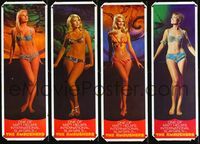 4a126 AMBUSHERS set of 4 door panels '67 best full-length portraits of sexy Slaygirls in bikinis!