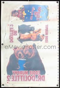 4a168 DR. DOLITTLE 2 window cling movie poster '01 wacky images of monkey, bears, dog & raccoon!