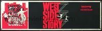 4a157 WEST SIDE STORY banner poster R68 Natalie Wood, classic musical, wonderful artwork!