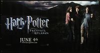 4a190 HARRY POTTER & THE PRISONER OF AZKABAN vinyl banner '04 Daniel Radcliffe, Emma Watson, Grint